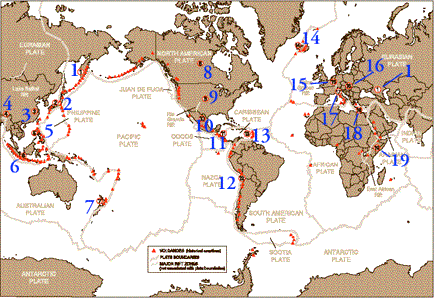 World Map with Links